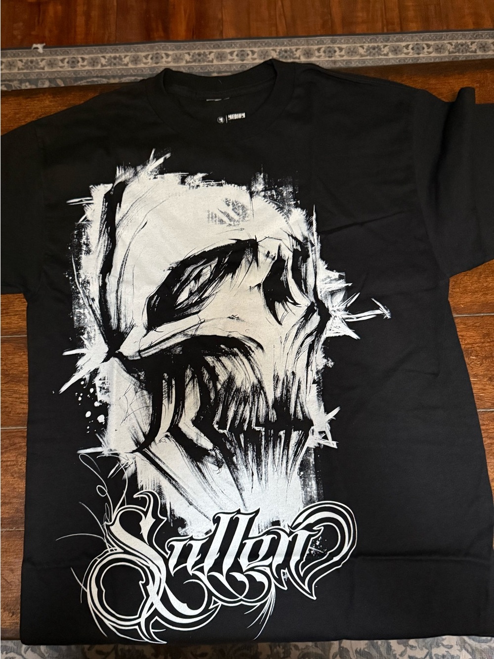 Sullen Black Short-Sleeve Skull Graphic Tee